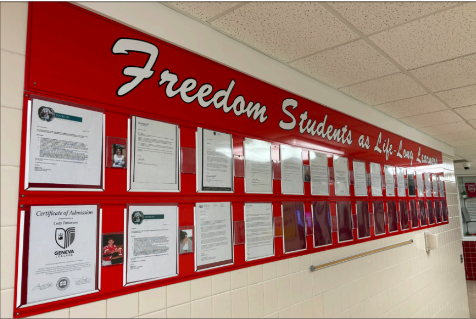 Future Plans: Many students have already decided where they wish to attend. These students are recognized on the board of Life-Long Learners in the high school lobby.
