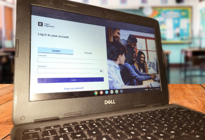 Logging in: Starting the 2024-2025 school year, high school students logged into Edgenuity to begin taking their cyber courses. Assistant Principal Justin Turpin sent out an email to cyber students in August with their login information for the new platform.