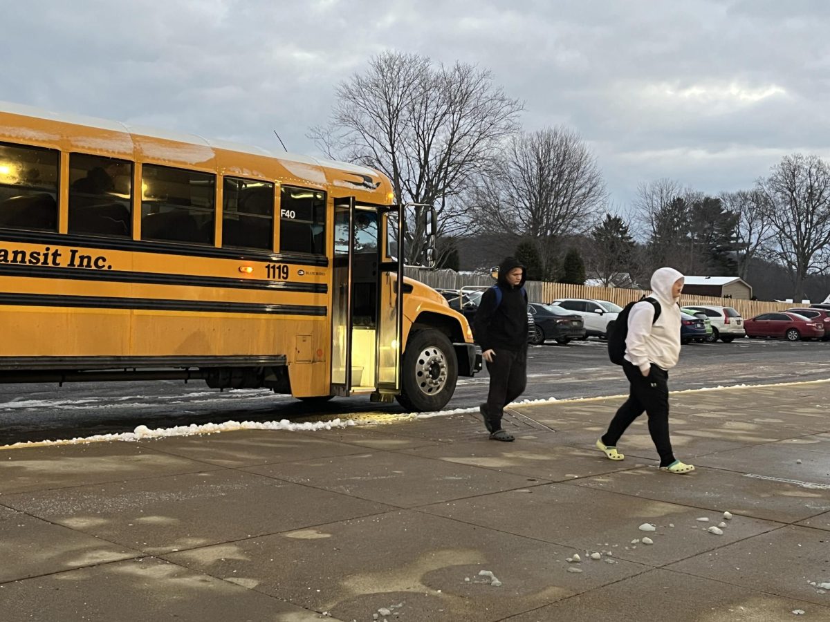 Students who choose not to utilize their own transportation methods during harsh conditions, and on a daily basis, can arrive at school using the buses provided. Upon arrival, student walking paths will be salted and cleared to ensure safety.
